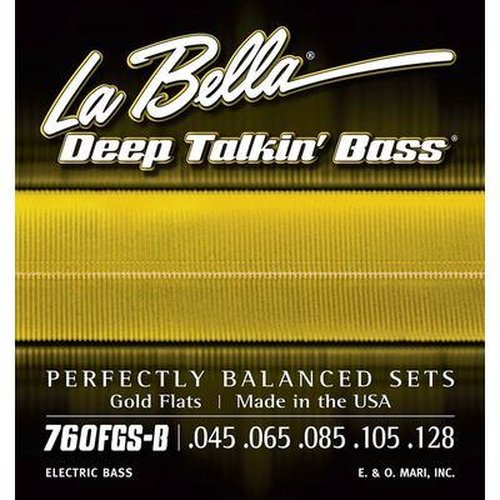 La Bella Gold Flats 760FGS-B 045/128 Longscale 5-Cordes