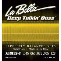 La Bella Gold Flats 760FGS-B 045/128 Longscale 5-String