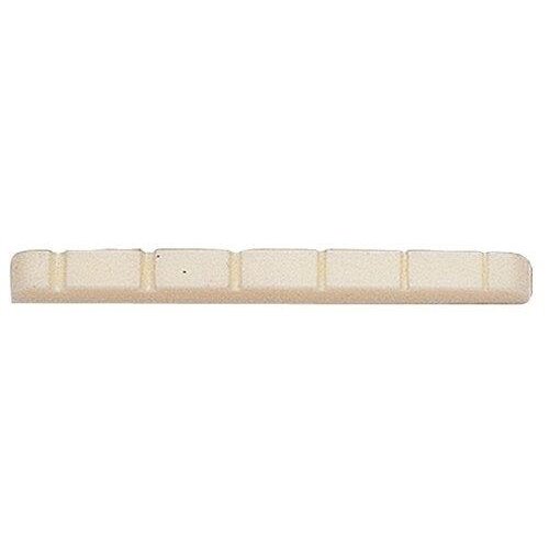 Partsland plastic nut for electric guitar notched Creme