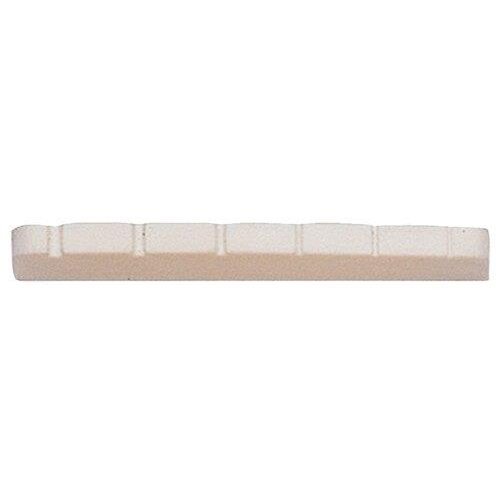 Partsland plastic nut for electric guitar pre-notched 41.0 x 3.0 x 7.6/6.5 mm