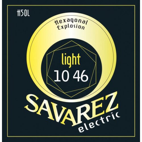 Savarez H50L Hexagonal Explosion 010/046 Electric Guitar Strings