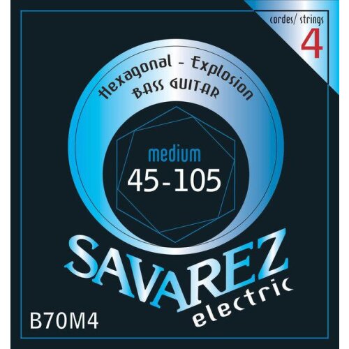 Savarez B70M4 Hexagonal Explosion 045/105 Electric bass strings