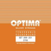 Optima 2705 Tenor Banjo Silver String Roundwound, Loop End