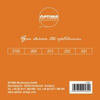 Optima 2705K Tenor Banjo Silver String Roundwound, Ball End