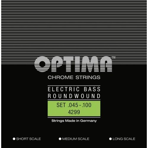 Optima 4299 Chrome Bass Regular-Light 045/100 Medium Scale