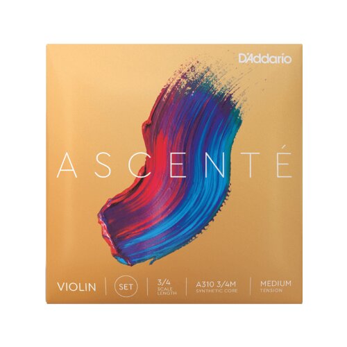 Set di corde per violino DAddario A310 3/4M Ascenté Medium Tension