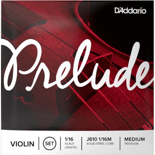DAddario J810 1/16M Jeu de cordes pour violon tension moyenne