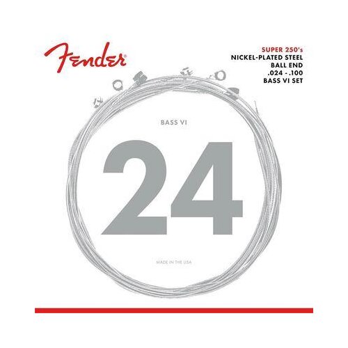 Fender 250B6 Super 250 Bass Nickel Plated Steel 024/100 a 6 corde
