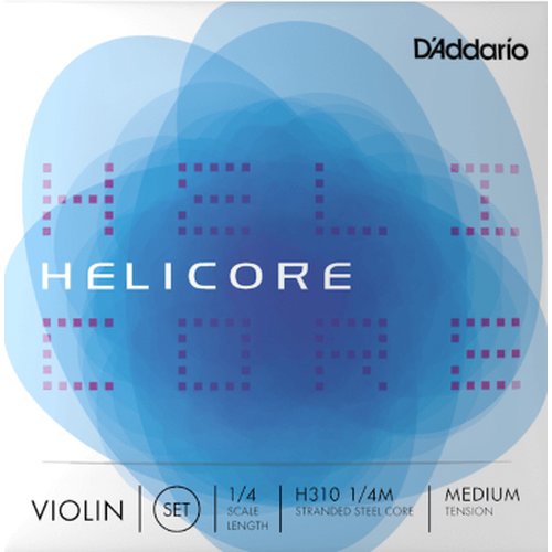 DAddario H310 1/4M Helicore set di corde per violino Medium Tension