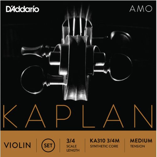 DAddario KA310 3/4M Kaplan Amo Jeu de cordes pour violon Medium Tension