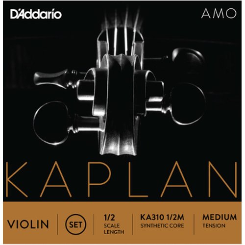 DAddario KA310 1/2M Kaplan Amo Jeu de cordes pour violon Medium Tension
