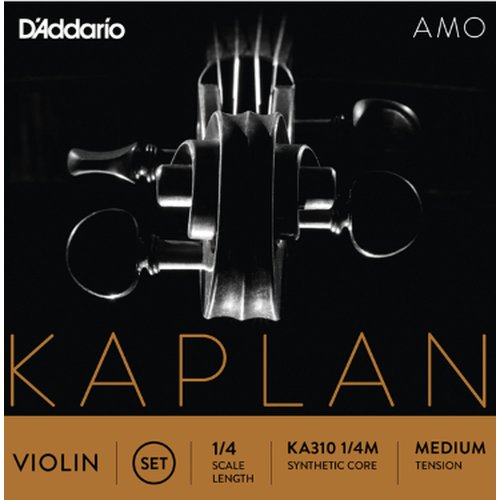 DAddario KA310 1/4M Kaplan Amo Jeu de cordes pour violon Medium Tension
