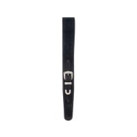 DAddario 25LBB00 Gitarrengurt Leder mit Gürtelschnalle, Schwarz