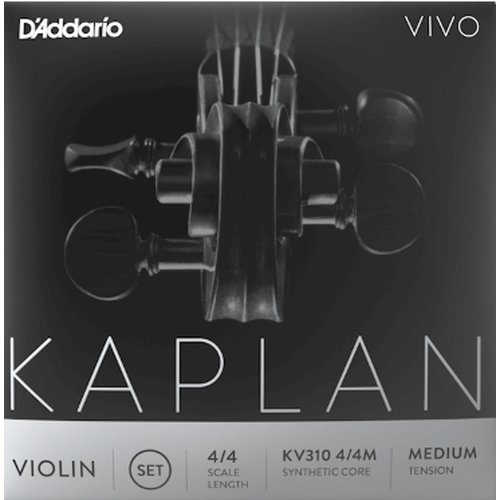 DAddario KV310 4/4M Kaplan Vivo Jeu de cordes pour violon Medium Tension
