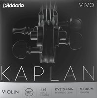 DAddario KV310 4/4M Kaplan Vivo violin string set medium...