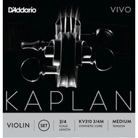 DAddario KV310 3/4M Kaplan Vivo Juego de cuerdas para...