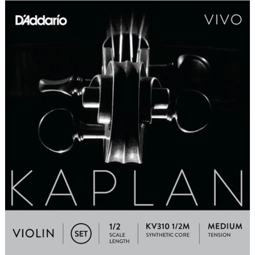 DAddario KV310 1/2M Kaplan Vivo Juego de cuerdas para violn de Medium Tension