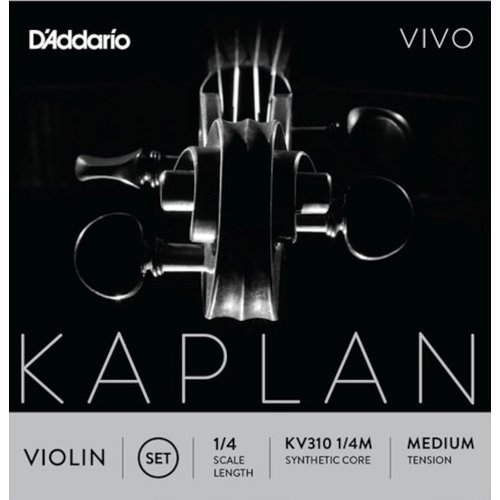 DAddario KV310 1/4M Kaplan VIvo Jeu de cordes pour violon Medium Tension