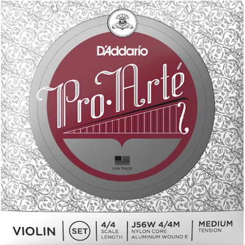 DAddario J56 4/4M Pro Arte set di corde per violino Medium Tension