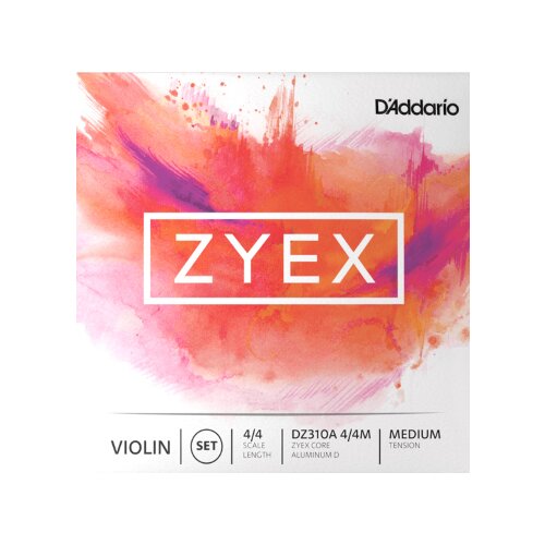 Juego de cuerdas para violín DAddario DZ310A 4/4M con Medium Tension de aluminio
