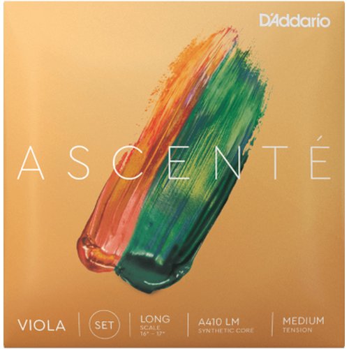 DAddario A410 LM Ascent Viola-Saitensatz, Long Scale, Medium Tension