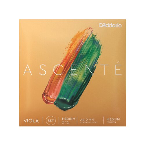 Juego de viola DAddario A410 MM Ascenté, Medium Scale, Medium Tension