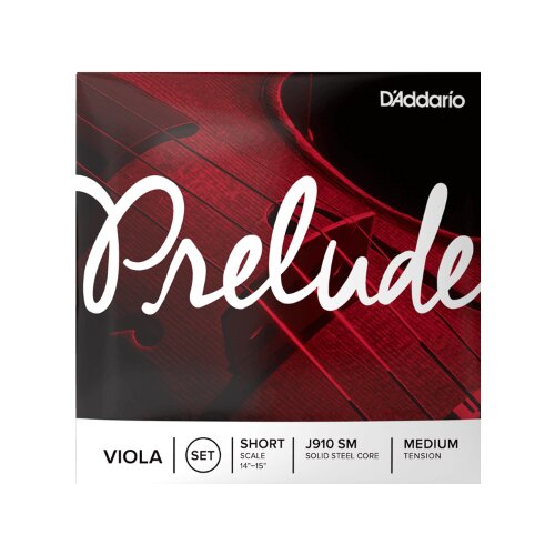 Juego de viola DAddario J910 SM Prelude, Short Scale, Medium Tension