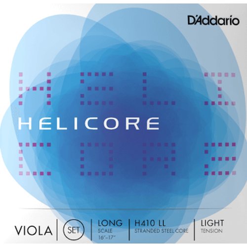 Juego de viola DAddario H410 LL Helicore, Long Scale, Light Tension