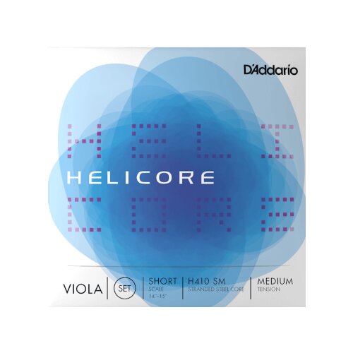 DAddario H410 SM Helicore Jeu de cordes pour alto, Short Scale, Medium Tension