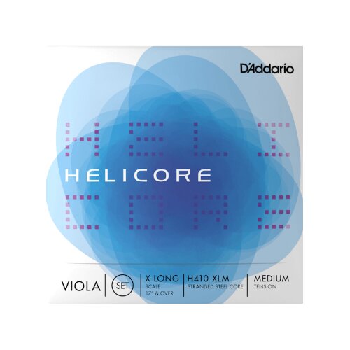 DAddario H410 XLM Jeu de cordes pour alto Helicore, Extra Long Scale, Medium Tension