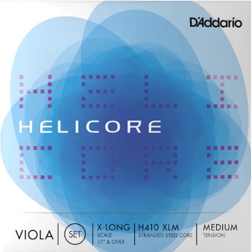 DAddario H410 XLM Jeu de cordes pour alto Helicore, Extra Long Scale, Medium Tension