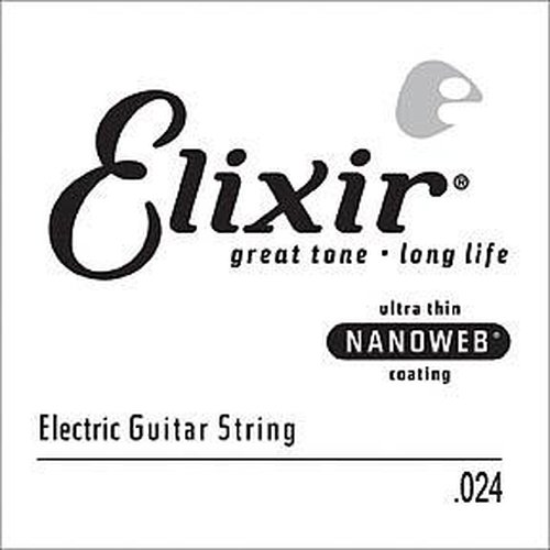 Elixir NanoWeb chitarra elettrica corde singole WOUND .054