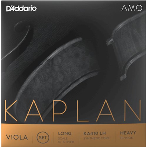 DAddario KA410 LH Jeu de cordes Kaplan Amo pour alto, Long Scale, Medium Tension