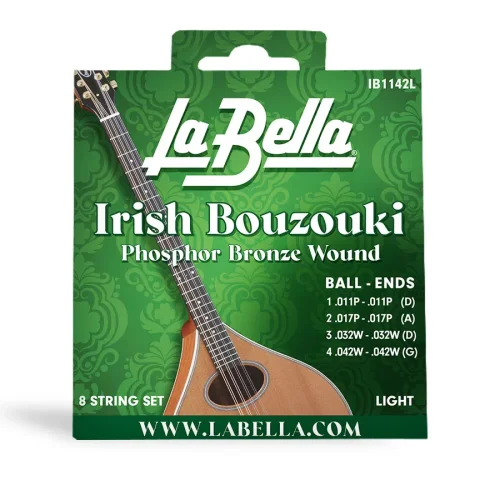La Bella IB1142L Juego de cuerdas para bouzouki irlandés ligero