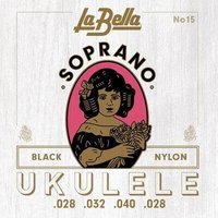 La Bella 15 Juego de cuerdas para ukelele soprano