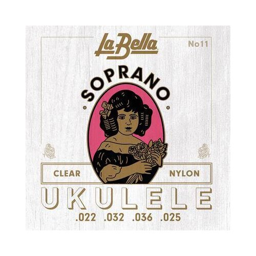 La Bella 11 Jeu de cordes pour ukulélé soprano
