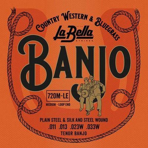 La Bella 720M-LE Set di corde per banjo tenore, medio