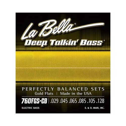 La Bella Gold Flats 760FGS-CB Saitensatz für 6-Saitige E-Bass