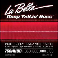 La Bella 760NHBB Jeu de cordes pour basse lectrique Beatle