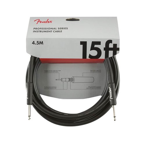 Fender Professional Series Guitar cable 15ft, black