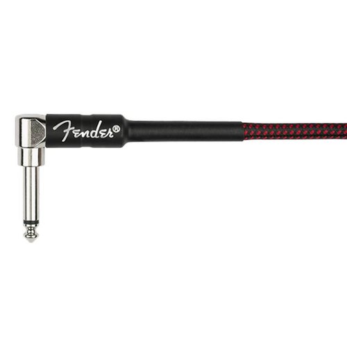 Fender Professional Series Spiralkabel 30ft, roter Tweed, 1x Winkel