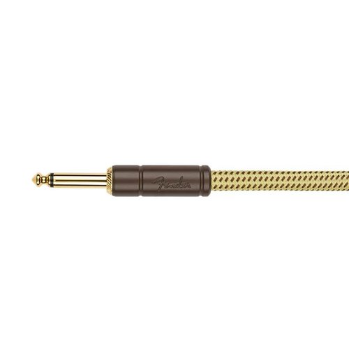 Fender Deluxe Series Cable en espiral de 30ft, tweed, 1x ngulo
