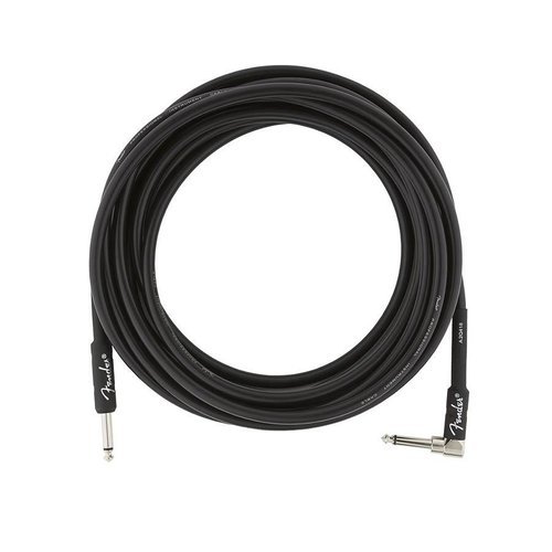 Fender Professional Series Guitar cable 18.6ft, 1x angled, black