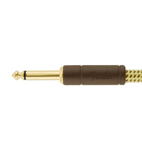 Fender Deluxe Series Cable de guitarra de 15ft, tweed