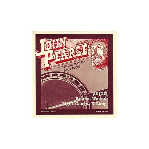 John Pearse 1700L Banjo 5-Cordes Loop End