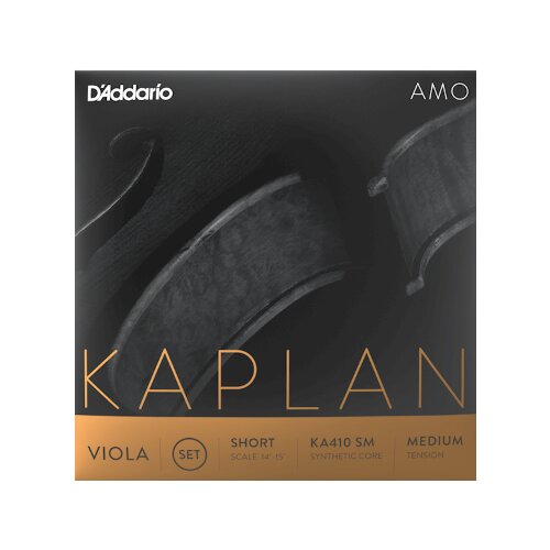 DAddario KA410 SM Kaplan Amo Viola String Set, Short Scale, Medium Tension