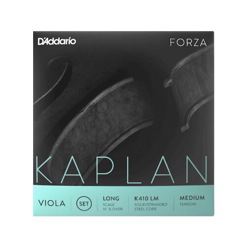 DAddario K410 LM Kaplan Forza Viola Set, Long Scale, Medium Tension