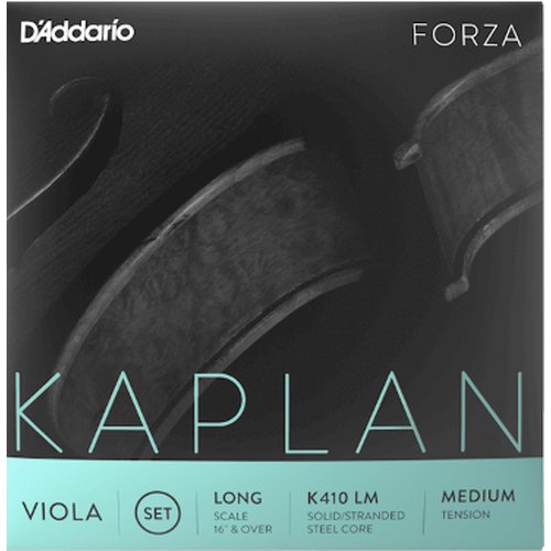 Juego de viola DAddario K410 LM Kaplan Forza, Long Scale, Medium Tension