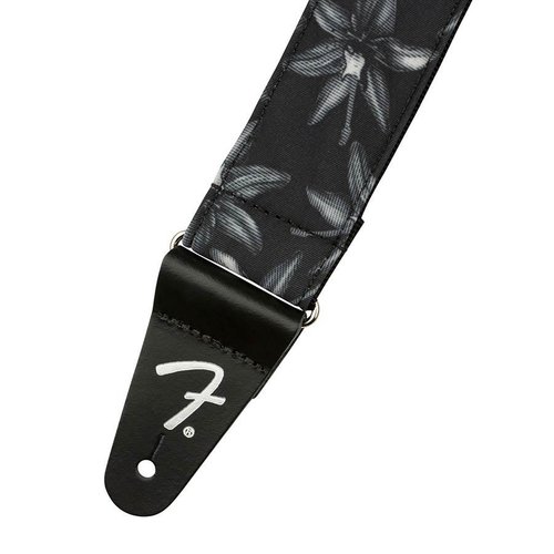 Fender Courroie de guitare Hawaiian, black floral