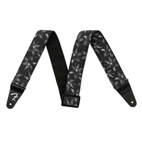 Fender Gitarrengurt Hawaiian, black floral